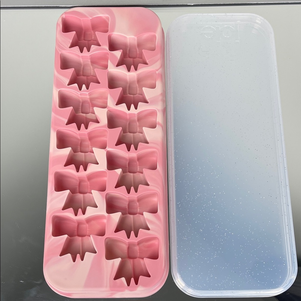 Joie Pink Bow Silicone Mold | Coquette Aesthetic | Ice & Candy Tray